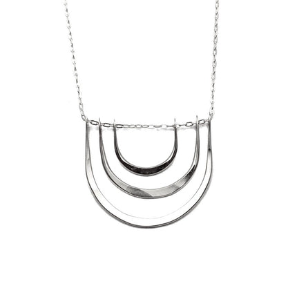 Carolyn Keys Handmade Jewelry - Triple Arc Necklace in Sterling Silver