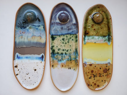 Curious Clay Incense Dishes