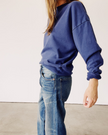 Hey Gang Boxy Sweatshirt in Navy