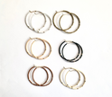 Minimalist Bold Bar hoops