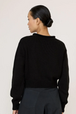 Laude the Label Rolled Neck Sweater - Black