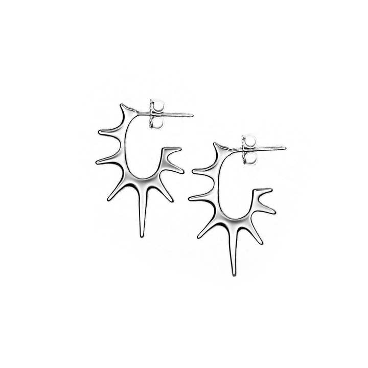 Carolyn Keys Handmade Jewelry - Blast Hoop Earrings