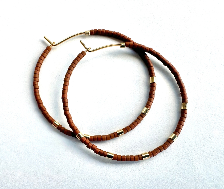 Minimalist Bold Bar hoops