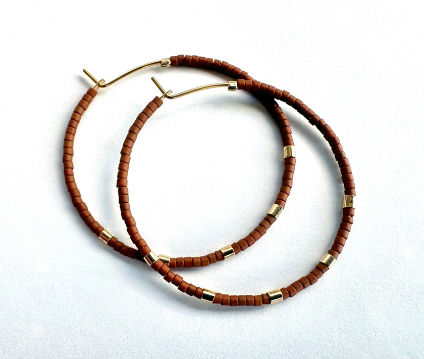 Minimalist Bold Bar hoops