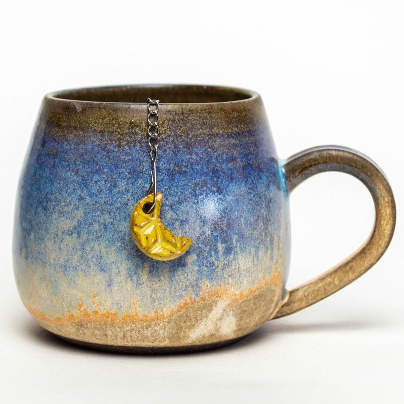 White Squirrel Clayworks Handmade Ceramic Charm Tea Infuser