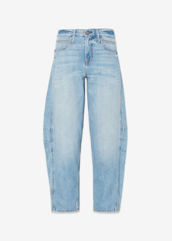 Ava Flutter Slung Fit Jeans - Dover Wash