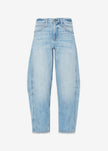 Ava Flutter Slung Fit Jeans - Dover Wash