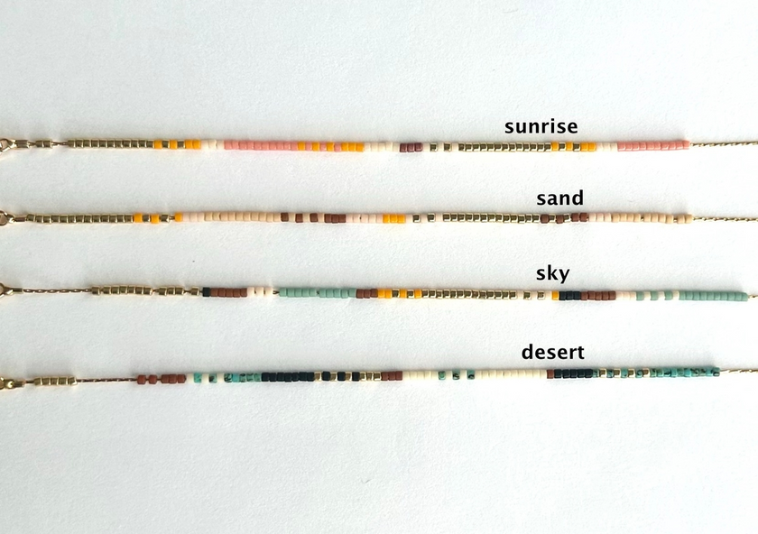 Minimalist Japanese Seed Bead Bracelet
