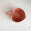 Handmade Heart-Shaped Tea & Espresso Mug in Rose - Limited Edition