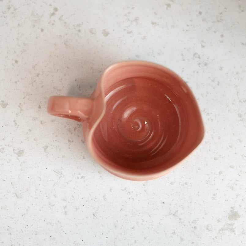 Handmade Heart-Shaped Tea & Espresso Mug in Rose - Limited Edition