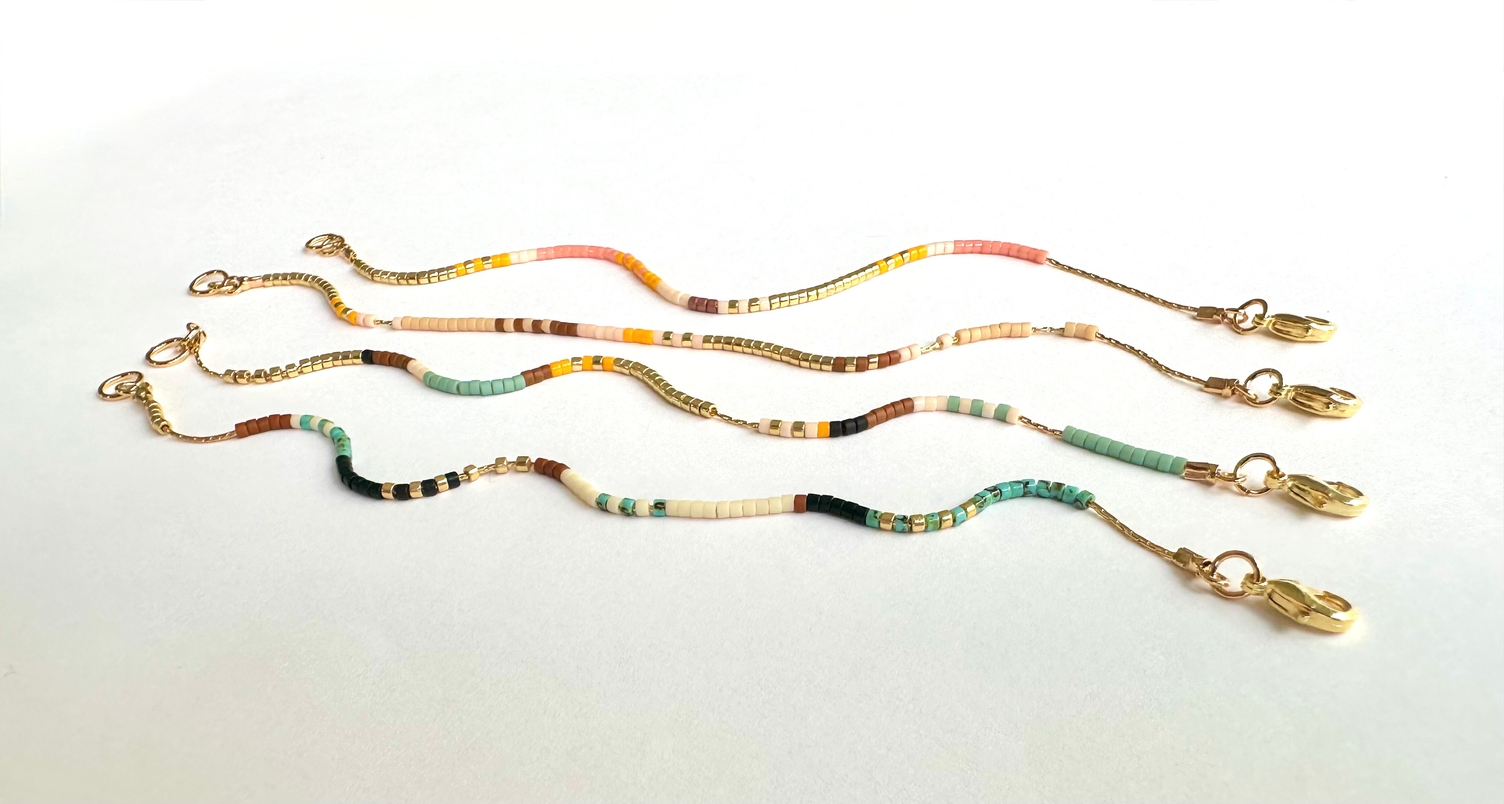 Minimalist Japanese Seed Bead Bracelet