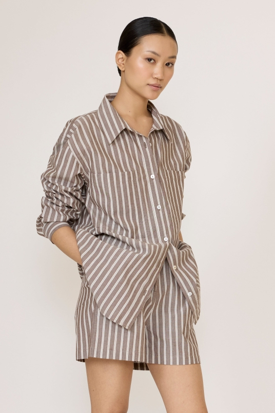 Everything Shirt in Acorn Stripe