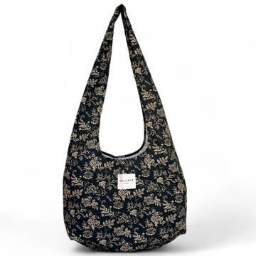 Hobo Bag - Sidewalk Sale - Black & Tan Floral
