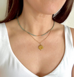 Gold & Japanese Seed Bead Necklace