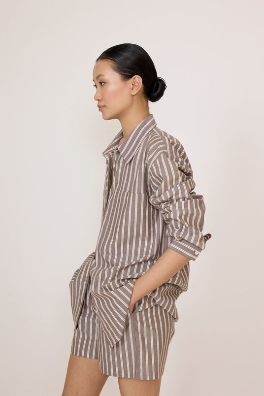 Easy Shorts in Acorn Stripe