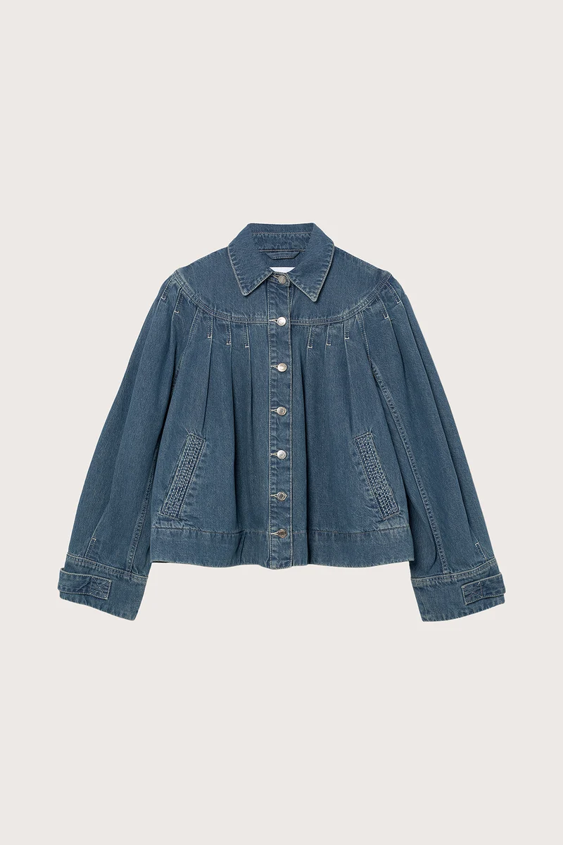 Easton Jacket in Mid Wash