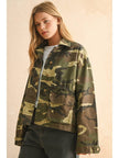 Lightweight Cotton Canvas Jacket in Camo