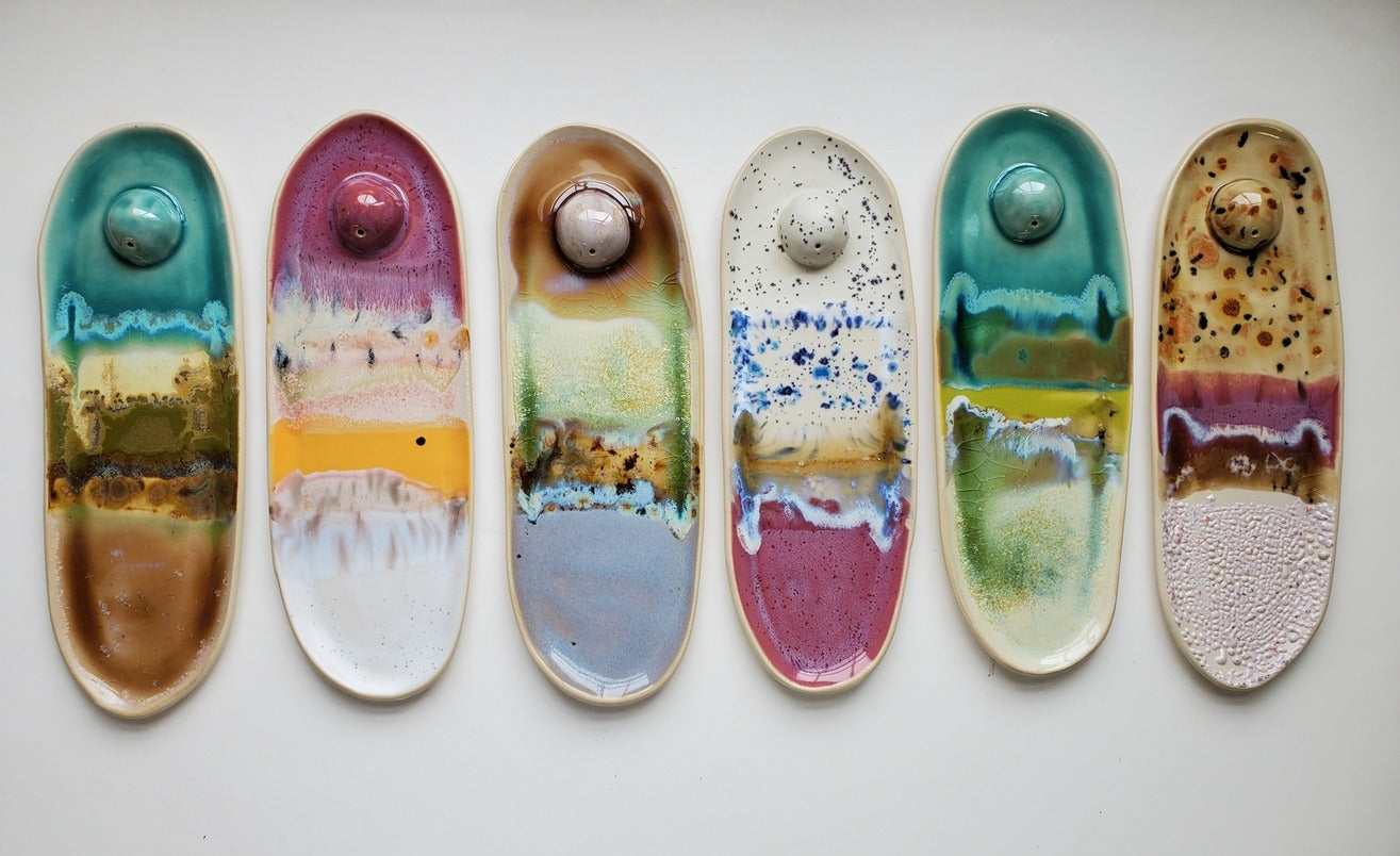 Curious Clay Incense Dishes