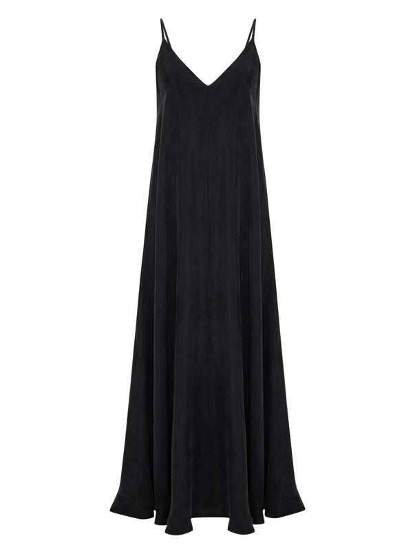 Lucid Flow Maxi Dress in Black