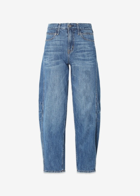 Ava Flutter Slung Fit Jeans - Pomona Wash