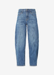 Ava Flutter Slung Fit Jeans - Pomona Wash