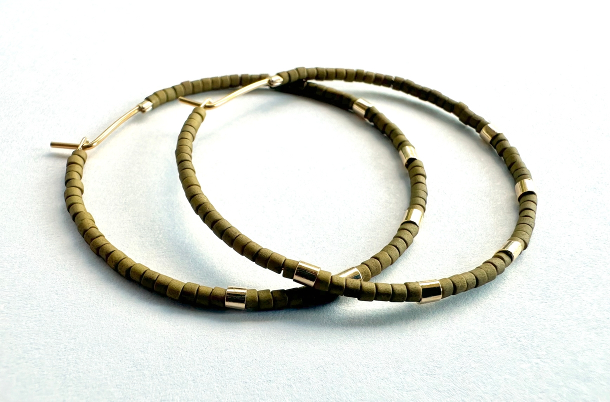 Minimalist Bold Bar hoops