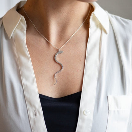 Carolyn Keys Handmade Jewelry - Mamba Necklace in Brass