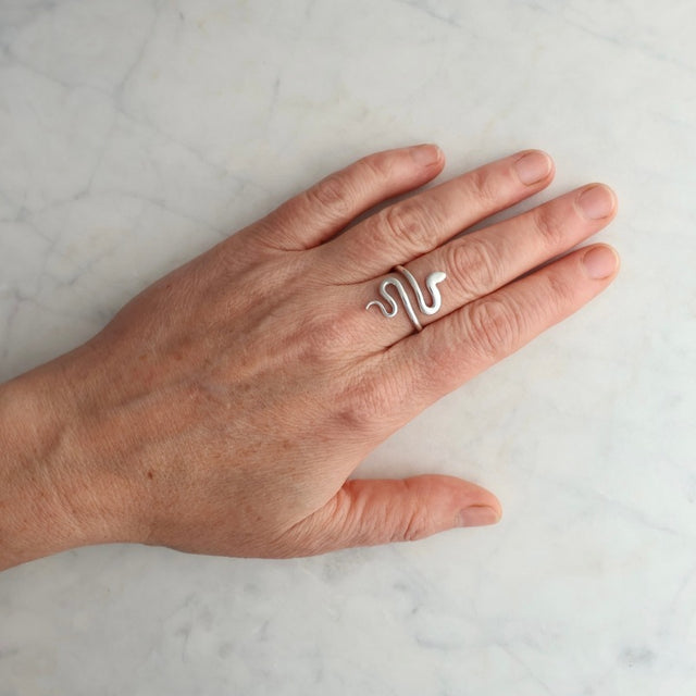 Carolyn Keys Handmade Jewelry - Viper Ring in Brass