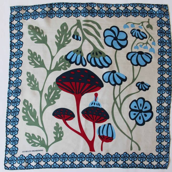 Les Belles Vagabondes 100% Silk Square