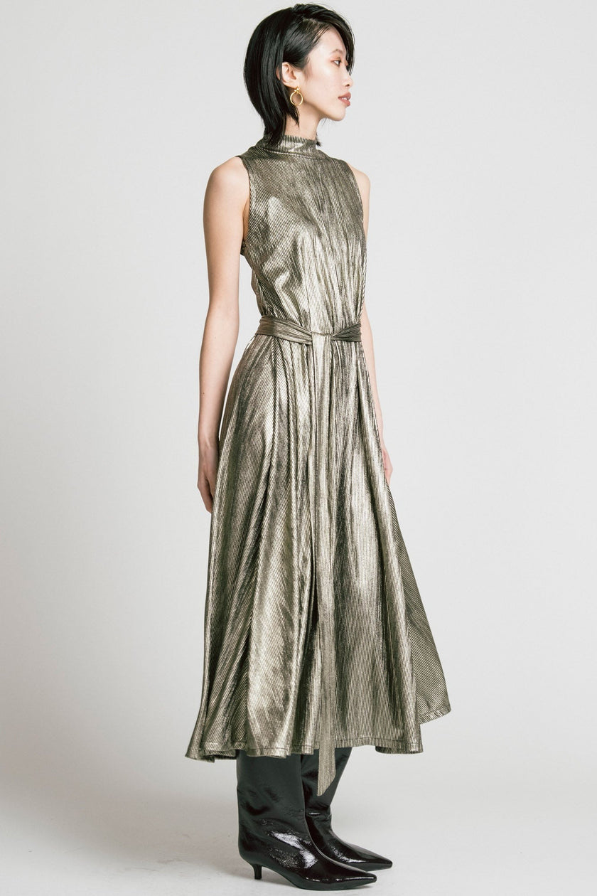 Swing Dress in Gold