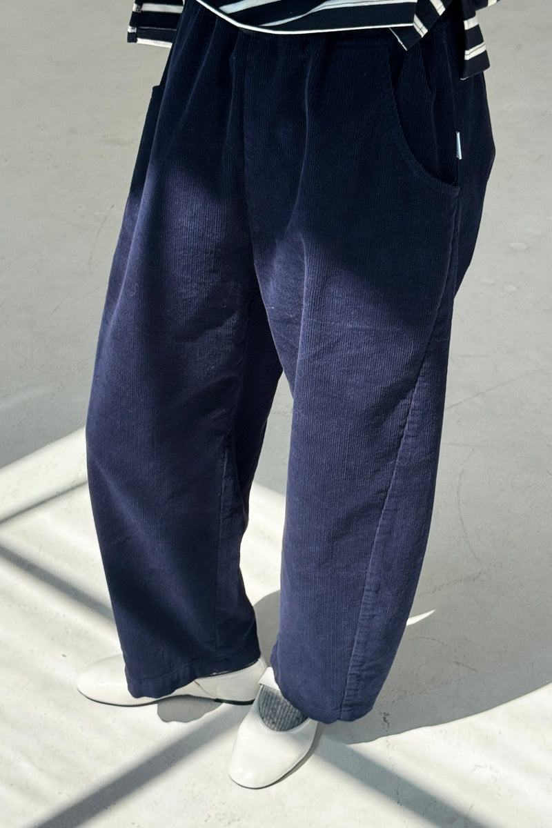 Le Bon Shoppe Corduroy Arc Pants - Navy