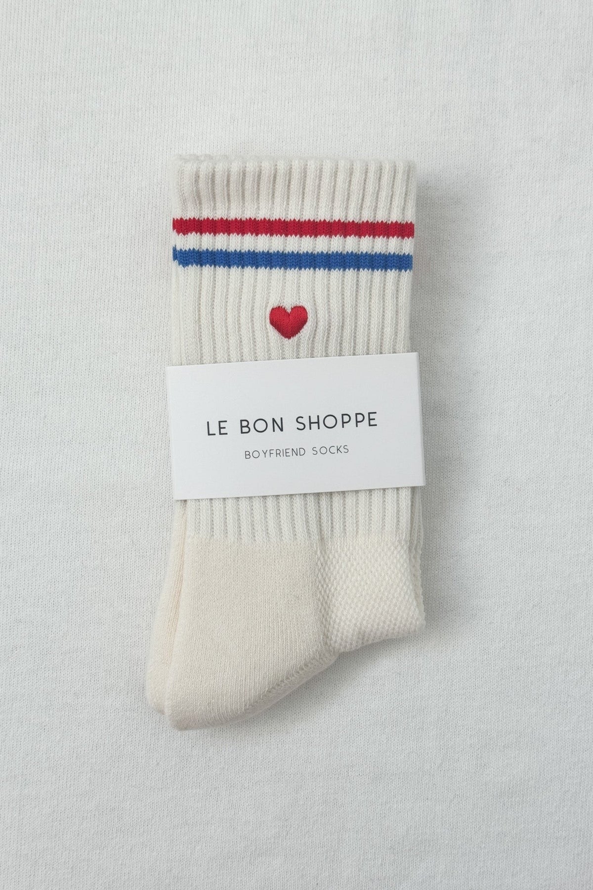 Le Bon Shoppe Embroidered Boyfriend Socks