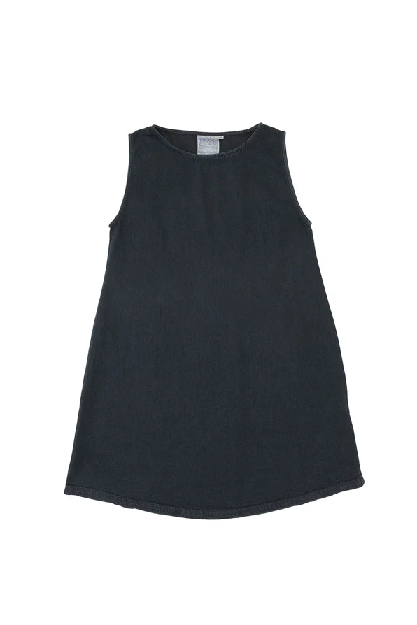Jungmaven Baez Dress in Black Summer Denim