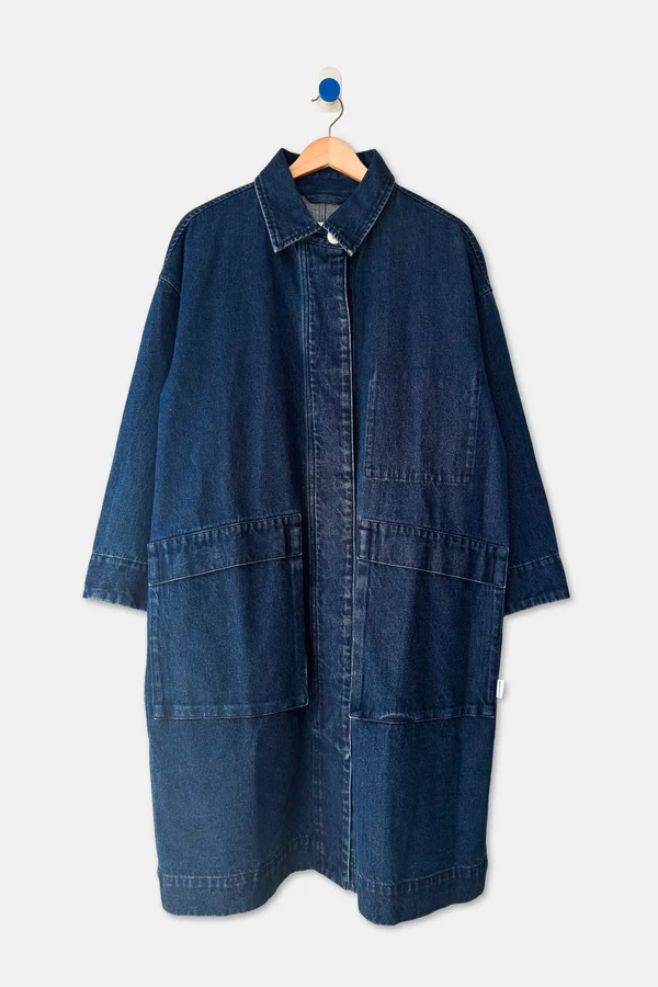 Easy Trench in Dark Denim