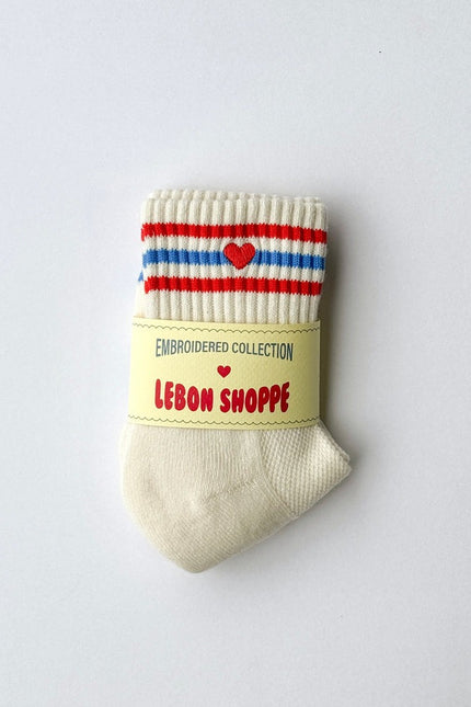 Le Bon Shoppe Embroidered Girlfriend Socks