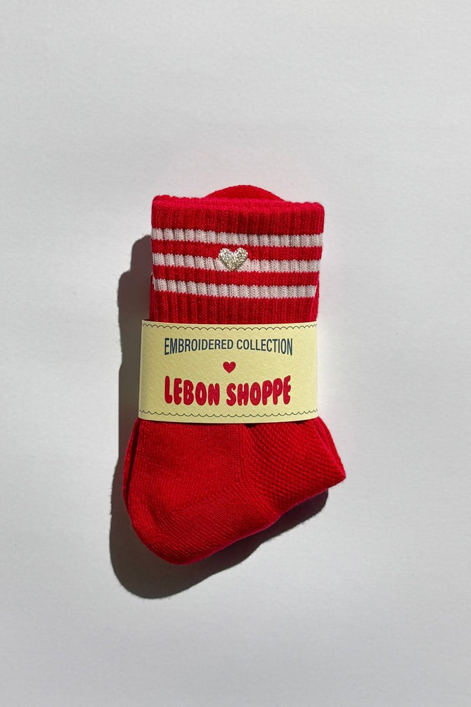 Le Bon Shoppe Embroidered Girlfriend Socks