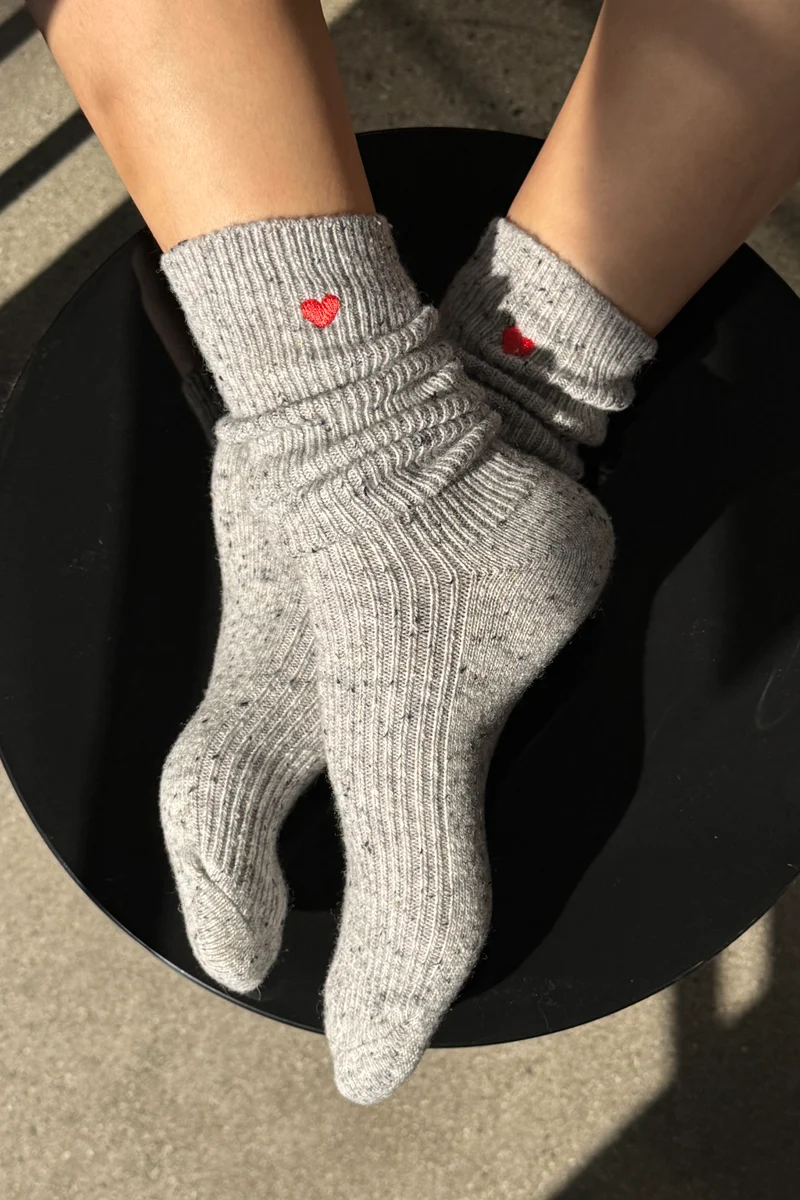 Embroidered Snow Socks
