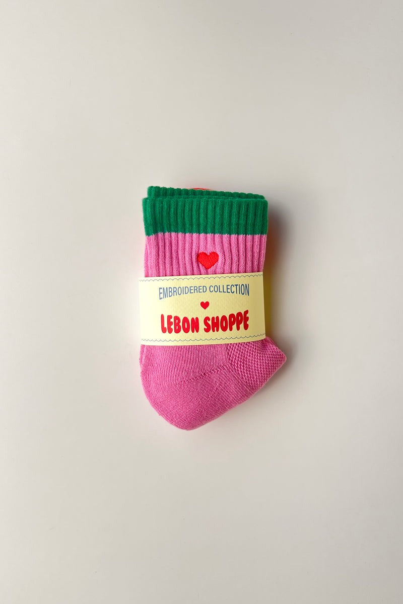 Le Bon Shoppe Embroidered Girlfriend Socks