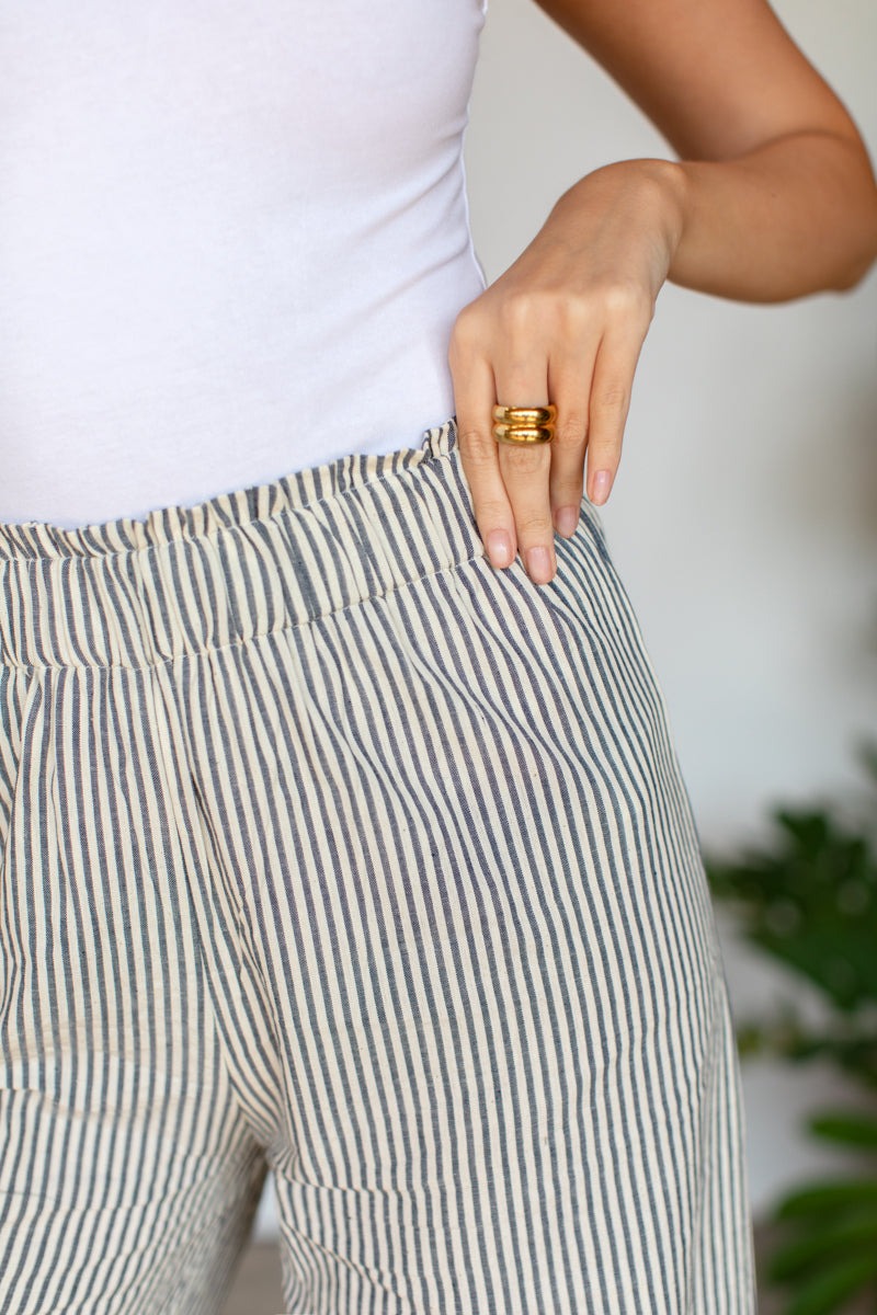 Emerson Fry Pull-On Pocket Pant in Newburyport Stripe