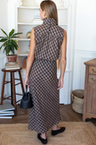 Bias Skirt in Cocoa Plaid