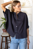 Mandarin Collar Top - Organic Cotton - Various Colors