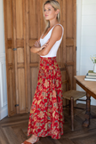 Emerson Fry Smocked Maxi Skirt in Pompeian Blooms