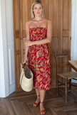 Emerson Fry Smocked Maxi Skirt in Pompeian Blooms