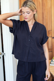 Artist Button Down in Midnight