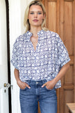 Emerson Fry Mandarin Collar Top - Organic Cotton - Various Colors