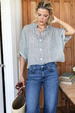 Emerson Fry Mandarin Collar Top - Organic Cotton - Various Colors