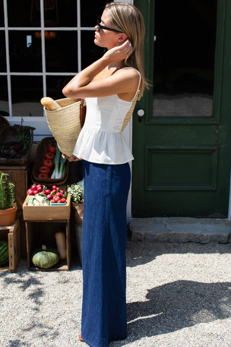 Emerson Fry Tulip Wide Leg Trouser in Organic Hemp/Cotton