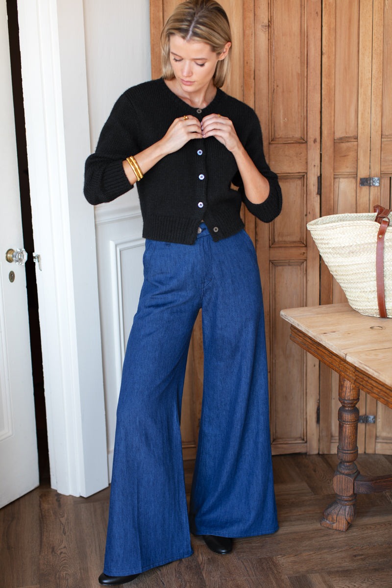 Emerson Fry Tulip Wide Leg Trouser in Organic Hemp/Cotton