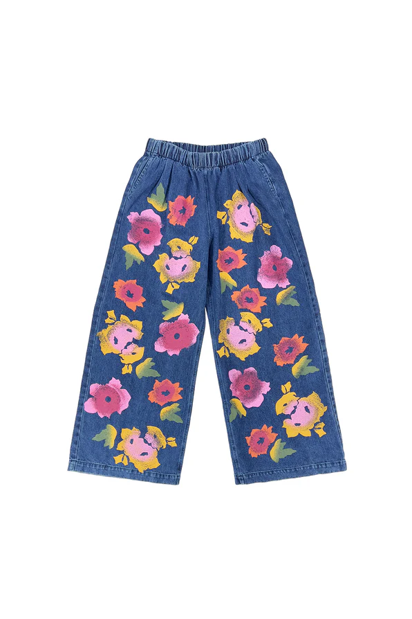 Jungmaven Disco Pant - Floral Denim