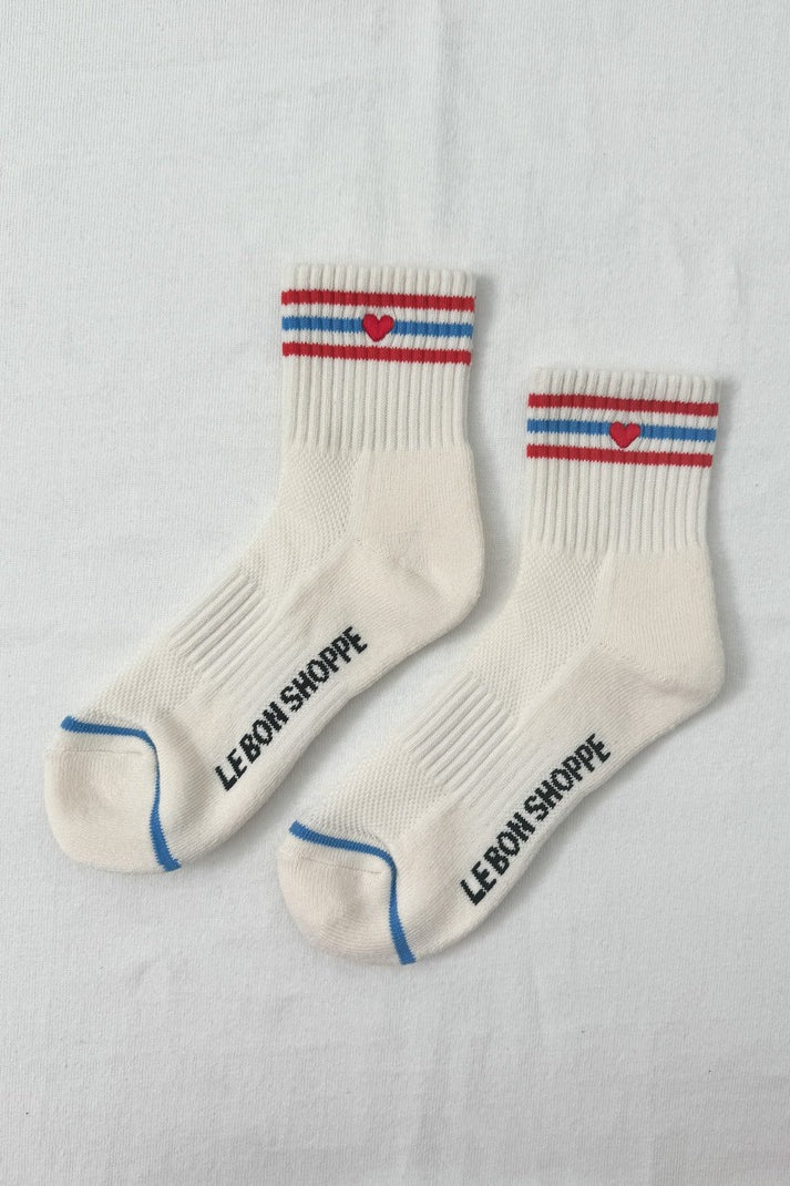 Le Bon Shoppe Embroidered Girlfriend Socks